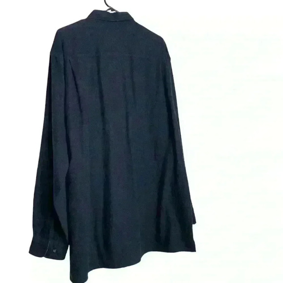 St John’s Bay NAVY, SOFT Heathered brushed cotton flannel EXTRA TALL-size Large - Picture 3 of 10
